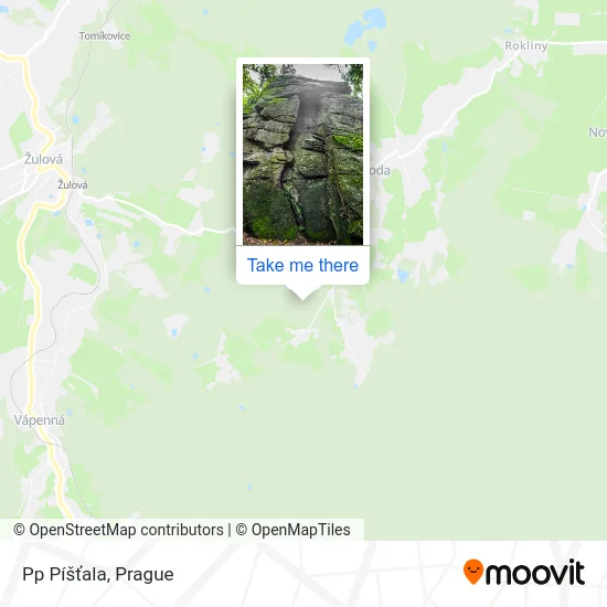 Карта Pp Píšťala