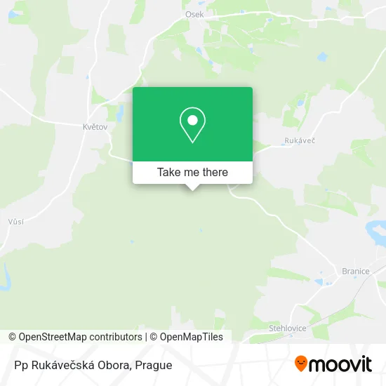 Карта Pp Rukávečská Obora