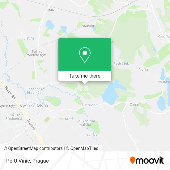 Карта Pp U Vinic