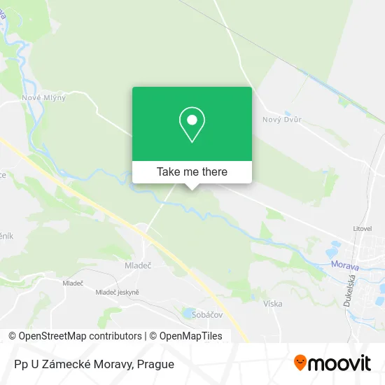 Карта Pp U Zámecké Moravy