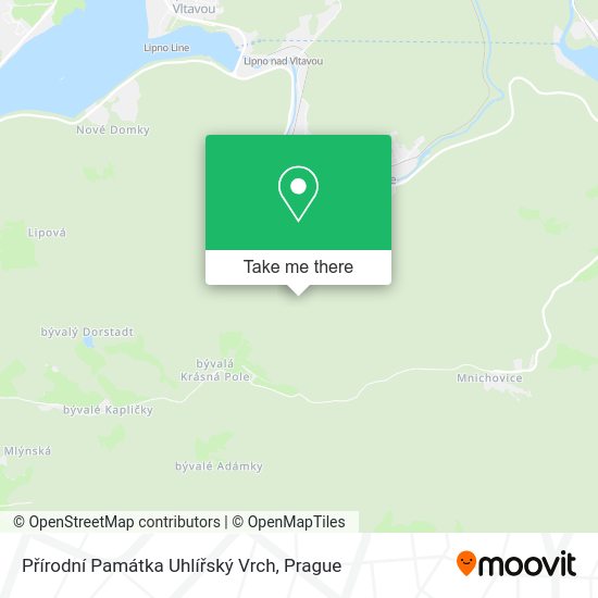 Přírodní Památka Uhlířský Vrch map