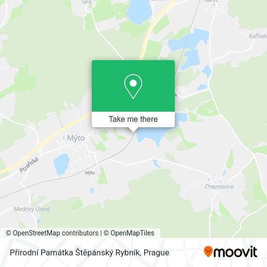 Přírodní Památka Štěpánský Rybník map
