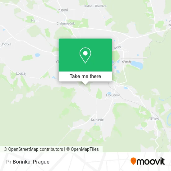 Карта Pr Bořinka