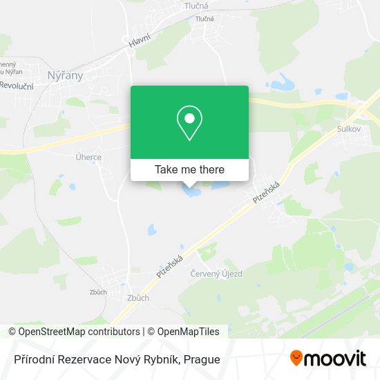 Přírodní Rezervace Nový Rybník map