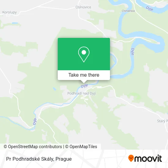 Карта Pr Podhradské Skály
