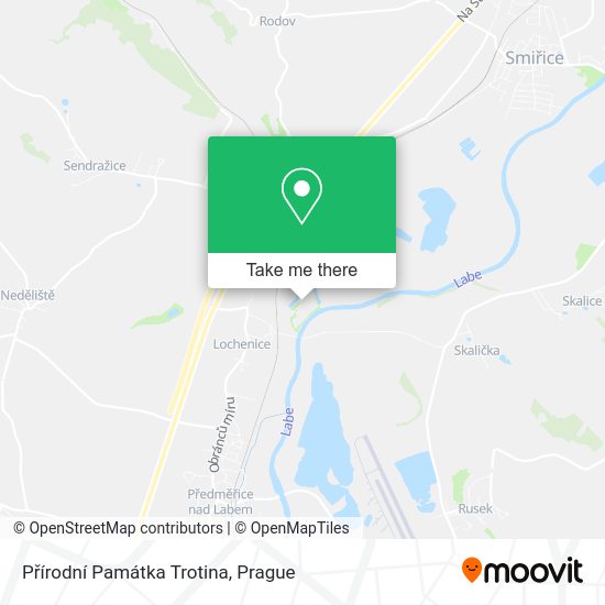 Přírodní Památka Trotina map