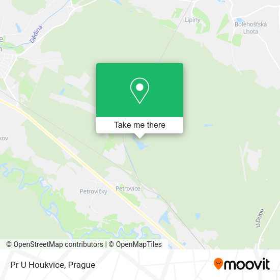 Карта Pr U Houkvice