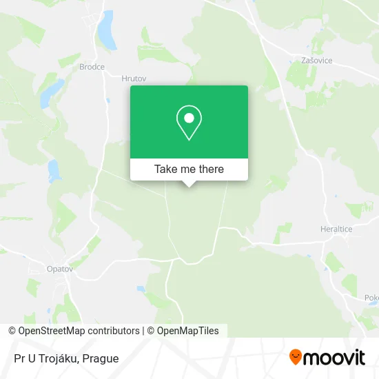 Карта Pr U Trojáku