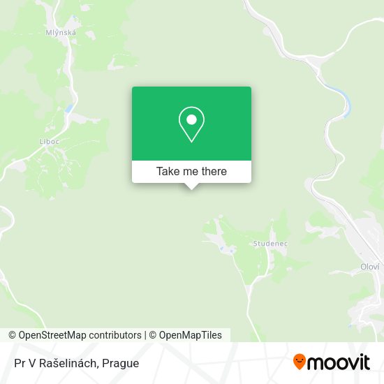 Карта Pr V Rašelinách