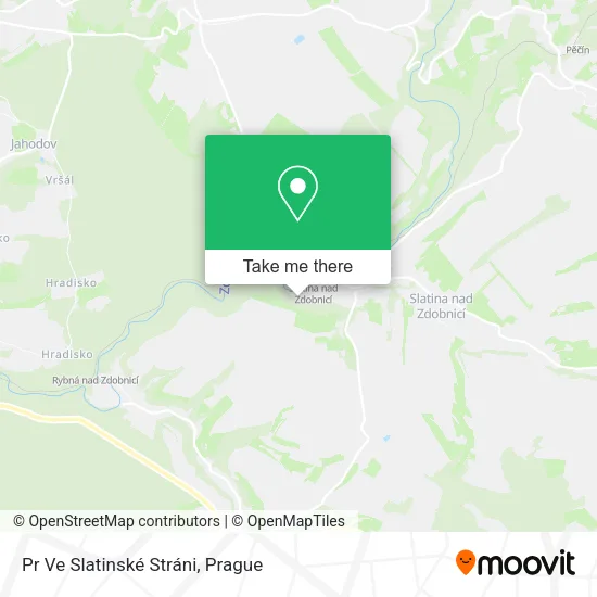 Карта Pr Ve Slatinské Stráni