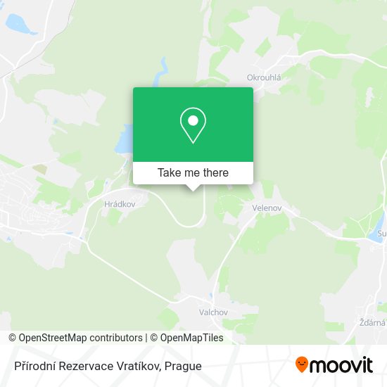 Přírodní Rezervace Vratíkov map