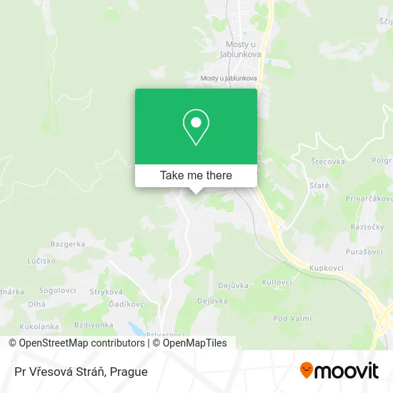Карта Pr Vřesová Stráň