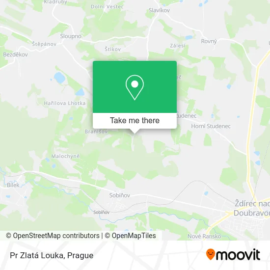 Карта Pr Zlatá Louka