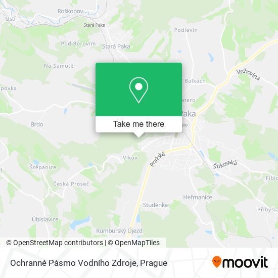 Ochranné Pásmo Vodního Zdroje map