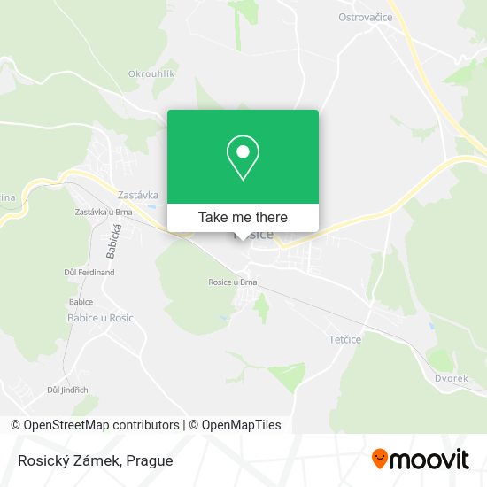 Rosický Zámek map