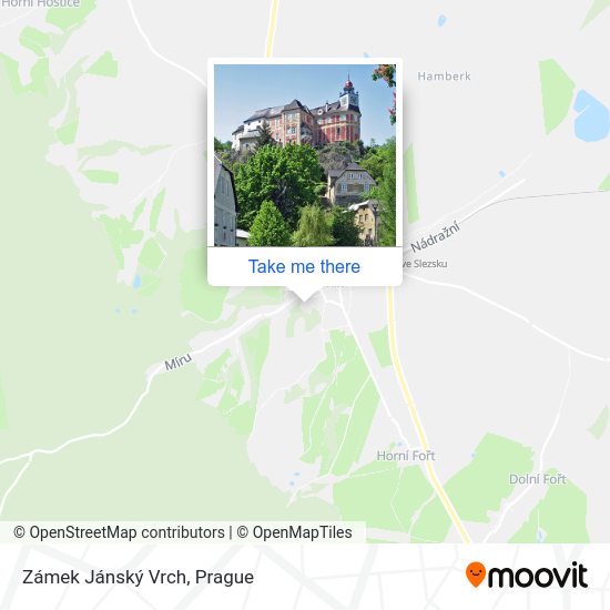 Zámek Jánský Vrch map