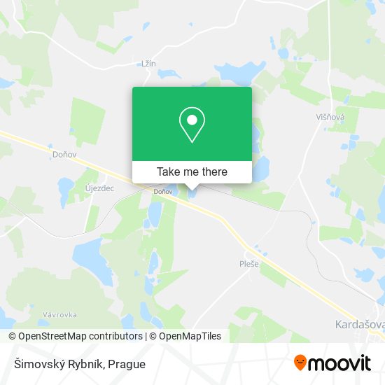 Šimovský Rybník map