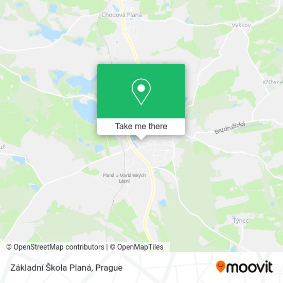 Základní Škola Planá map