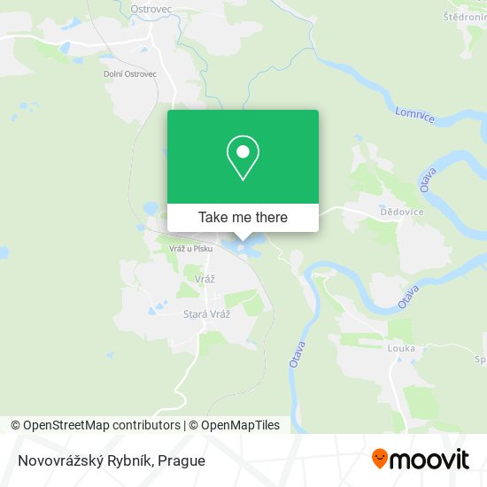 Novovrážský Rybník map
