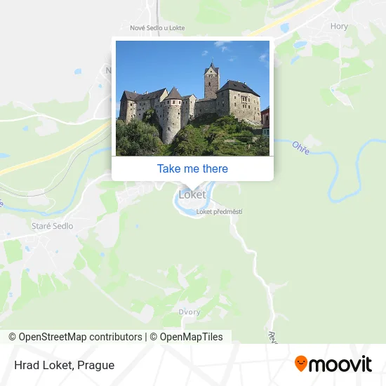Карта Hrad Loket