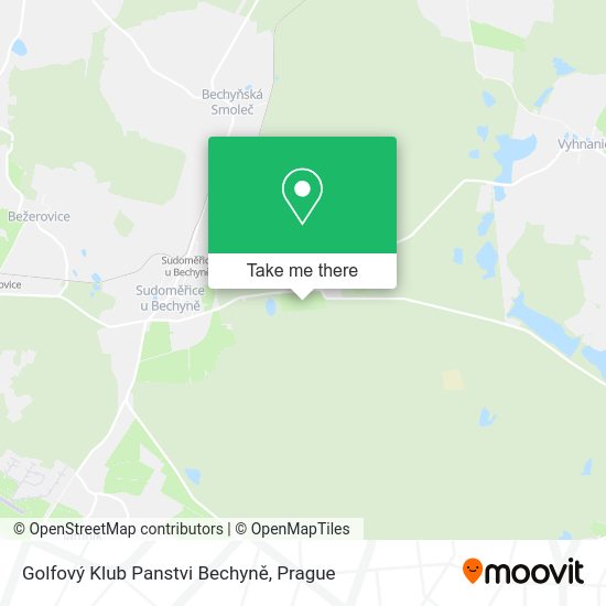 Golfový Klub Panstvi Bechyně map