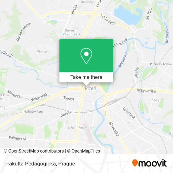 Fakulta Pedagogická map