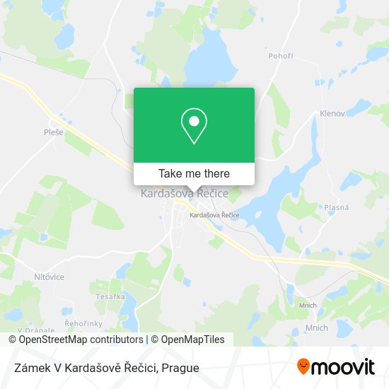 Zámek V Kardašově Řečici map