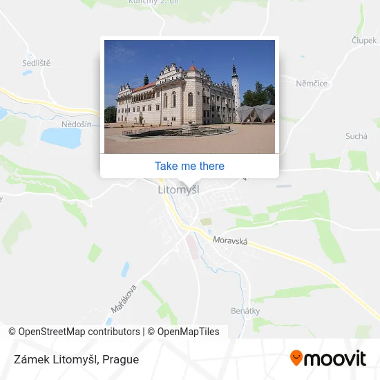 Карта Zámek Litomyšl