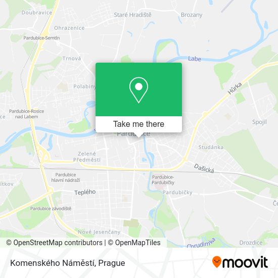 Komenského Náměstí map