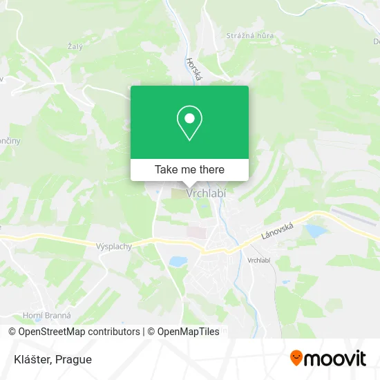 Карта Klášter