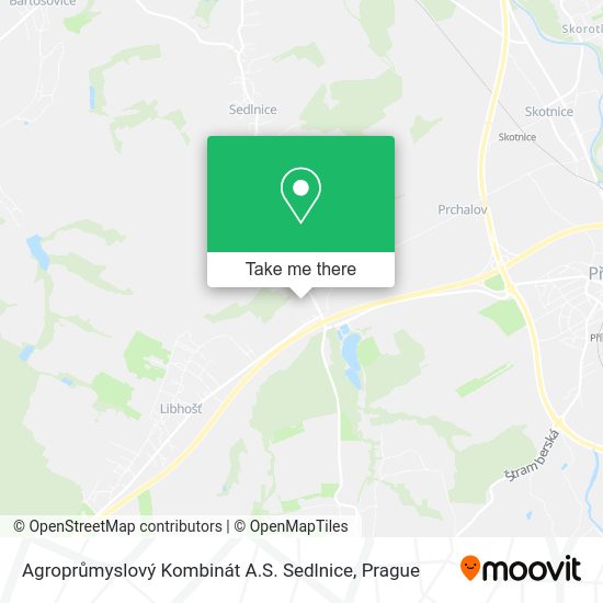 Agroprůmyslový Kombinát A.S. Sedlnice map