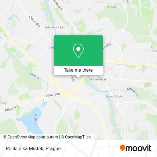 Карта Poliklinika Místek