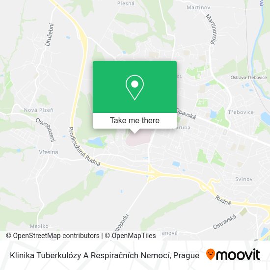 Klinika Tuberkulózy A Respiračních Nemocí map