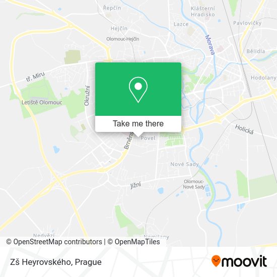 Zš Heyrovského map