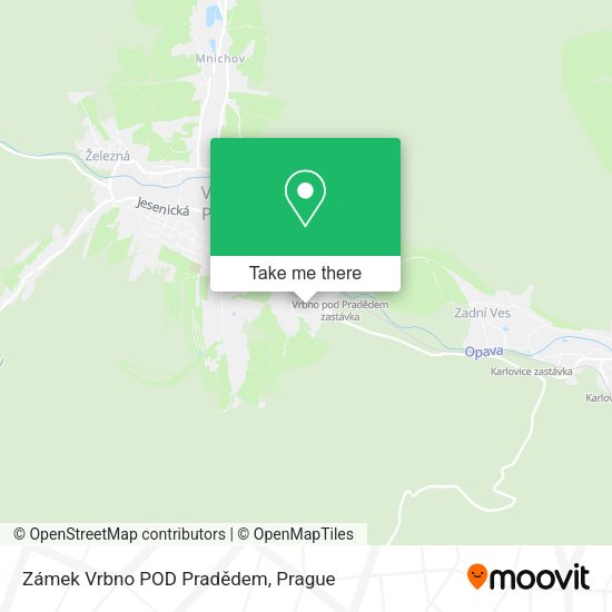 Zámek Vrbno POD Pradědem map