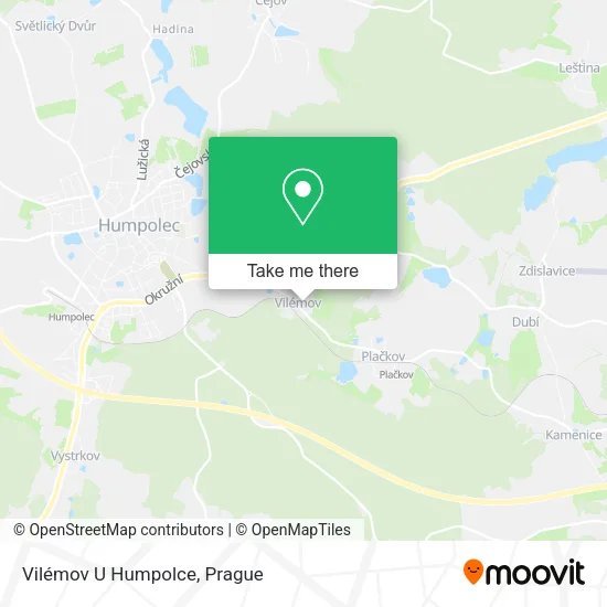 Карта Vilémov U Humpolce