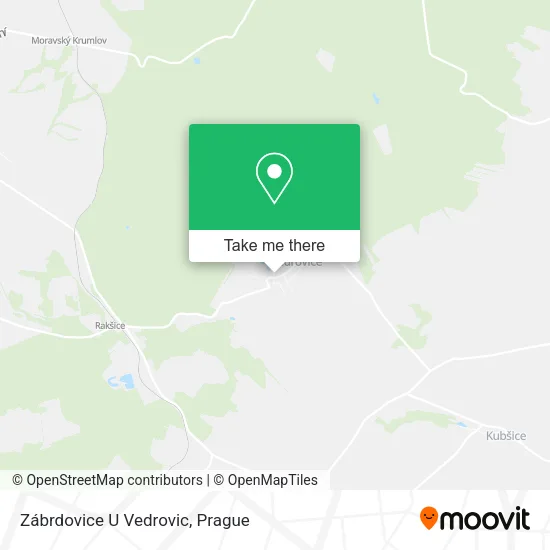 Карта Zábrdovice U Vedrovic