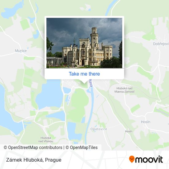 Zámek Hluboká map