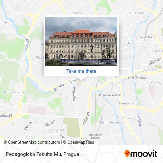 Pedagogická Fakulta Mu map