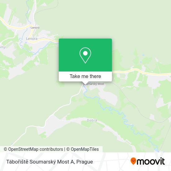 Tábořiště Soumarský Most A map