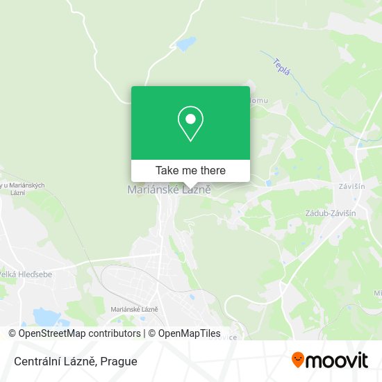 Centrální Lázně map