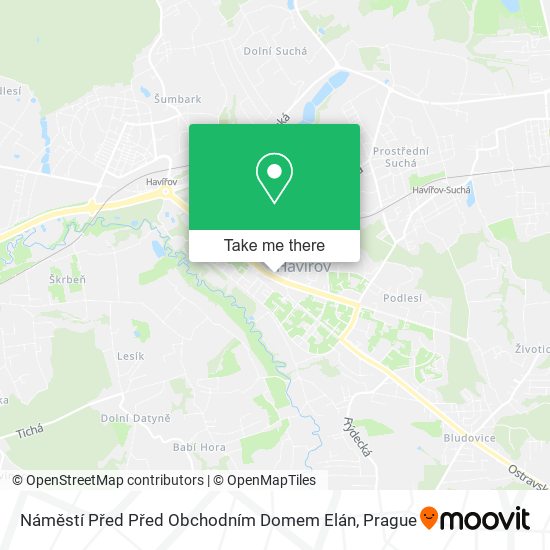 Náměstí Před Před Obchodním Domem Elán map