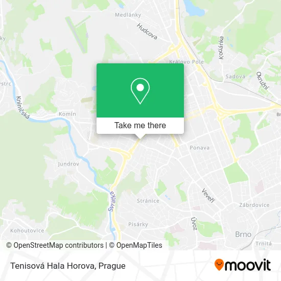 Карта Tenisová Hala Horova