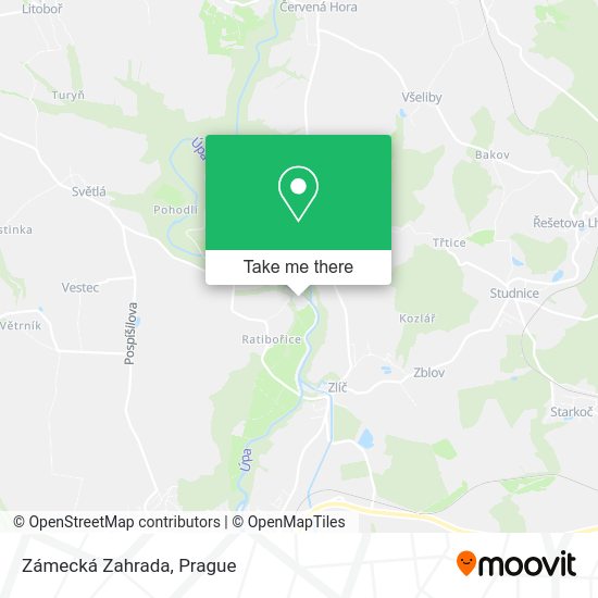 Zámecká Zahrada map