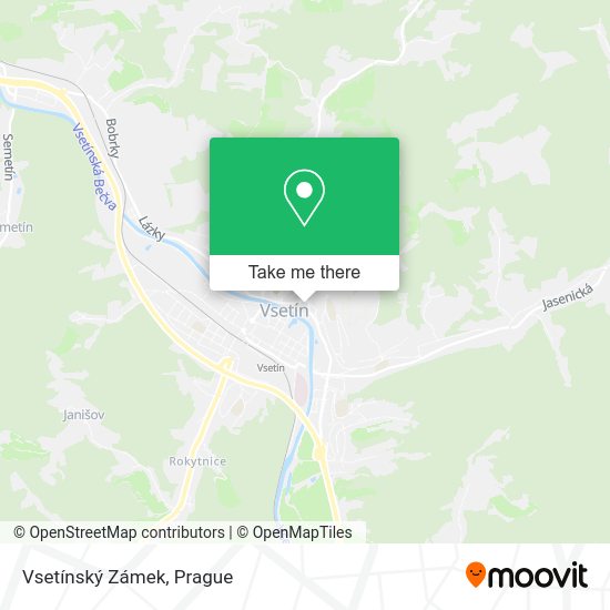 Vsetínský Zámek map