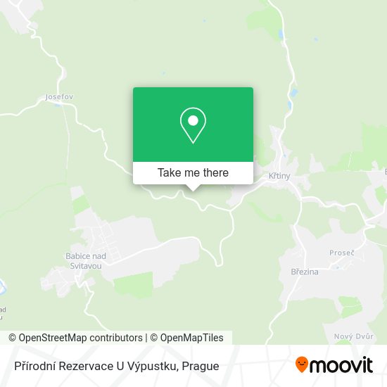 Přírodní Rezervace U Výpustku map