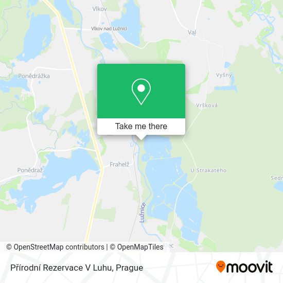 Přírodní Rezervace V Luhu map