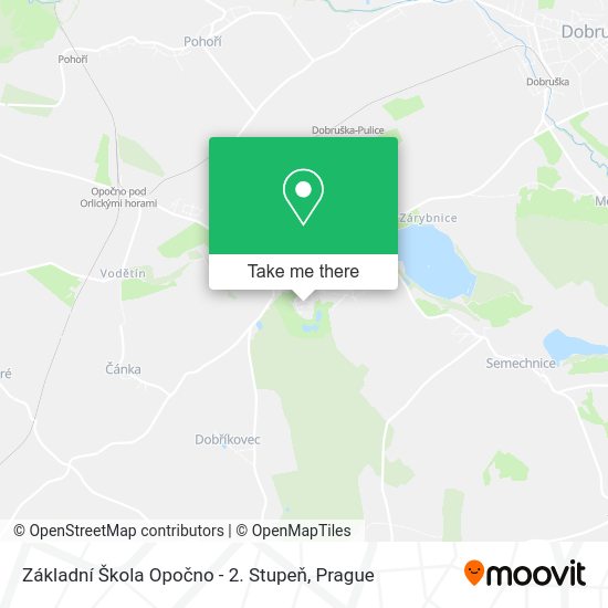 Základní Škola Opočno - 2. Stupeň map