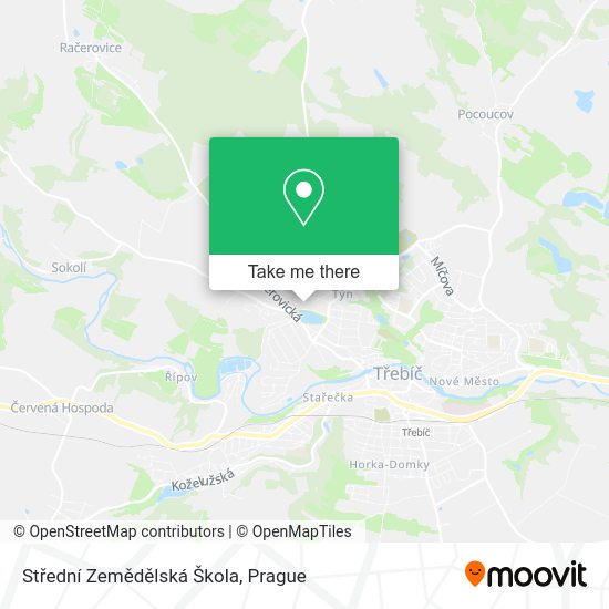 Střední Zemědělská Škola map