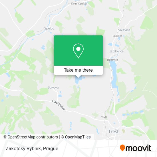 Zákotský Rybník map